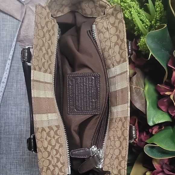 Coach Brown and Black Satchel - Picture 11 of 11